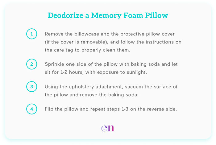 deodorize a memory foam pillow