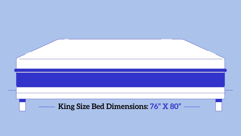 King Size Bed Dimensions Eachnight, Standard Measurement Of King Size Bed